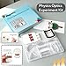 Magnetic Physics Optical Teaching Kit with Adjustable Triple Laser Source, Prisms, Reflectors, Educational Lab Equipment for Light Refraction and Reflection Experiments,Teaching Supplies