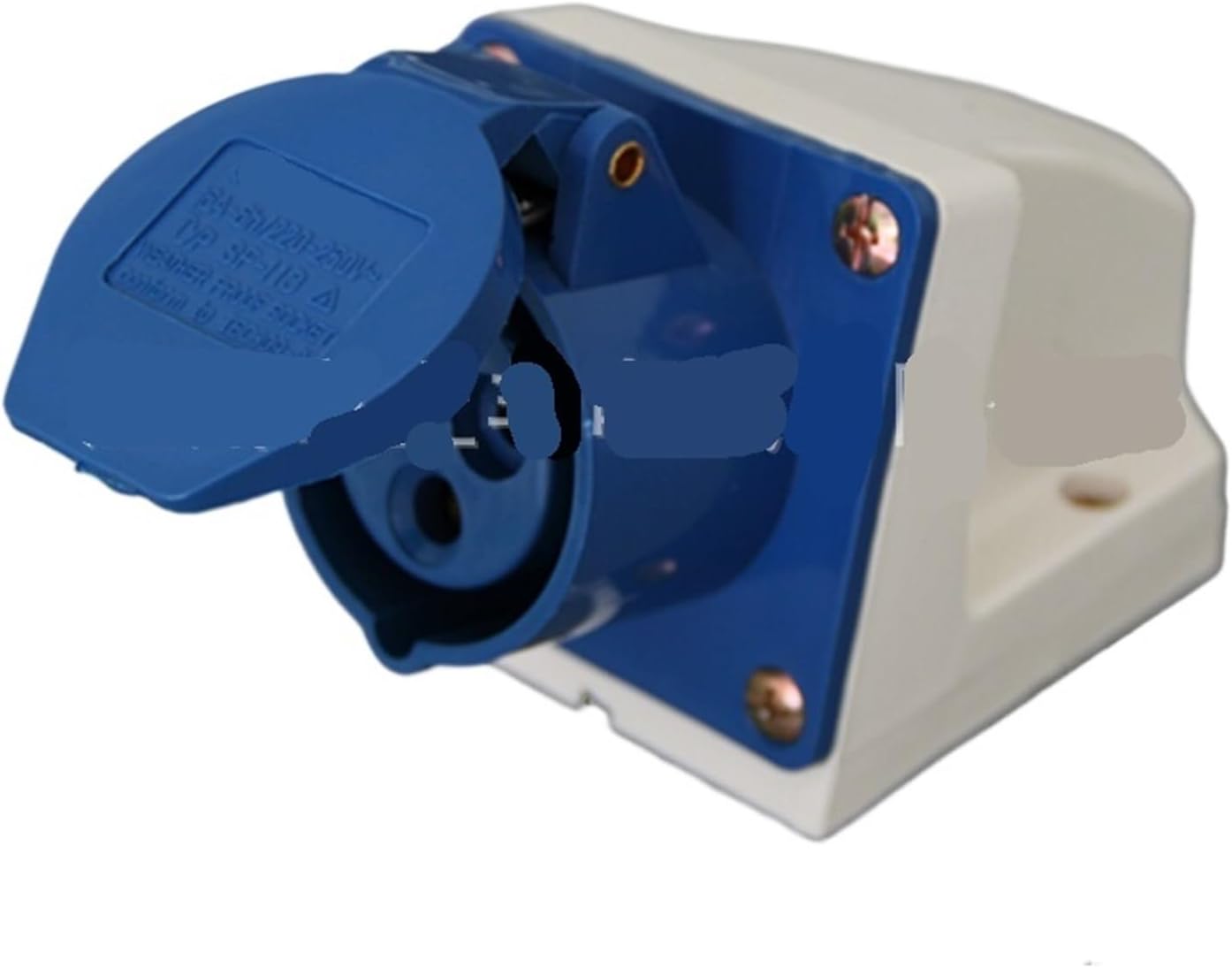 Industrial waterproof exposed socket 32A/220V/IP44 SF-123