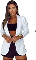 Blazer Feminino Alfaiataria Gola Cumprida R110