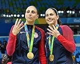 SPORTSPHOTOSUSA Diana Taurasi & Sue Bird USA 2016 Basketball Gold Medal 8X10 Photo