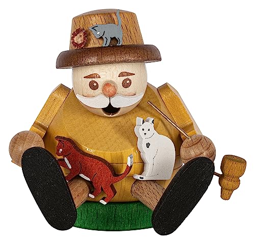 Richard Glaesser Minikugelrauchmann Katzenliebhaber sitzend aus...