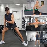Ensemble de 10 Entraînement Bandes de résistance élastique Exercice Bandes Loop pour le corps Stretching Tir vers le haut entraînement fitness Yoga Pilates Band