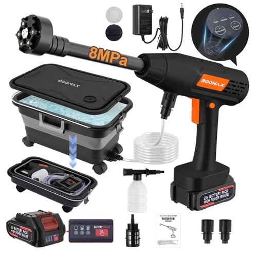 2025初登場·技術更新 Boomax高圧洗浄機 22L折り畳みバケツ付き...