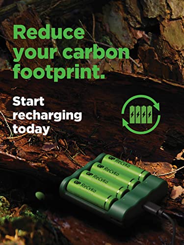CARREGADOR USB RECYKO EVERYDAY (B421) com 4 Pilhas AA 2100mAh