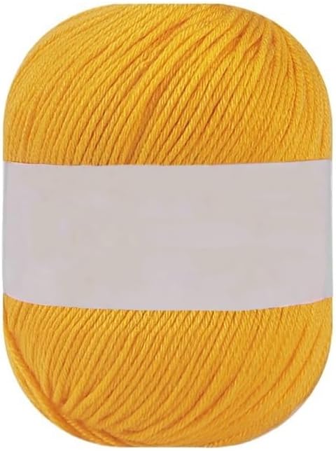 5 Rolls 50g Silk Protein Cotton Yarn for Crocheting Hand Knitting Blend(55)