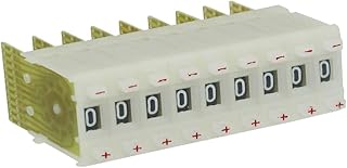 New Lon0167 10 Pcs KM2 0-9 Digital Decimal Coded Pushwheel Switches White 22mm x 8mm(10 StÃ¼ck KM2 0-9 Digital Dezimalcodierte Druckradschalter WeiÃŸ 22 mm x 8 mm