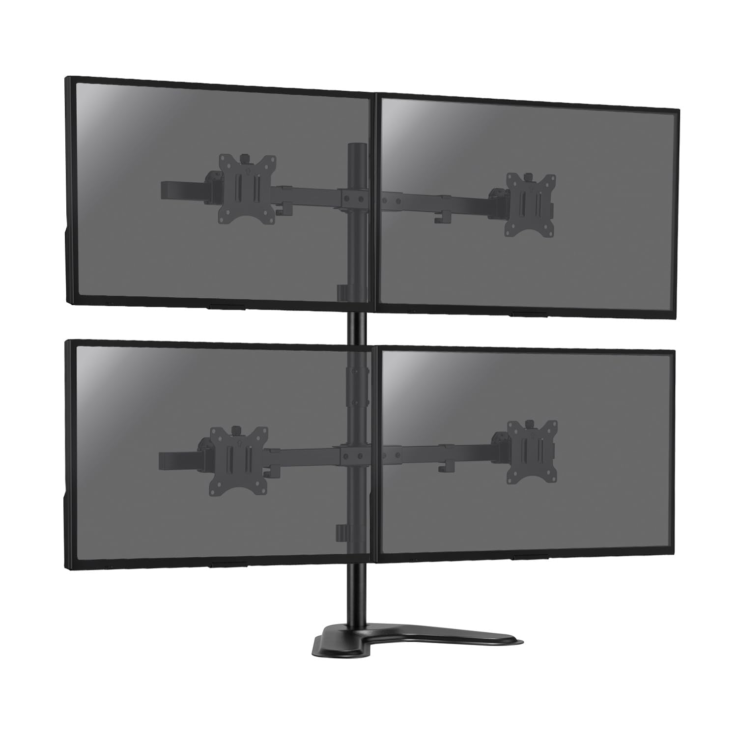 KIMEX - Soporte para monitor PC - 4 pantallas - 17-​32 pulgadas - Función Inclinable / giratorio - 015-​1154