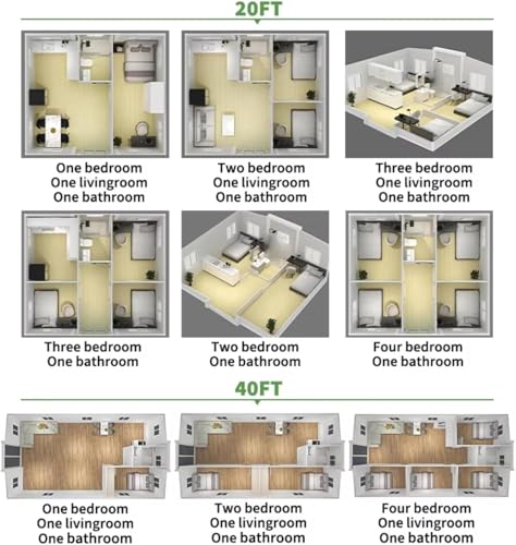 Luxury Modular Tiny Home 20ft Mobile Prefab House with Energy-Efficient System and Fully Furnished Bedroom Modern Foldable Tiny Houses for Cozy Family Space or Mountain Getaway - Image 5
