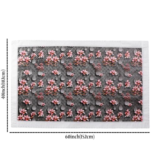 Image of Dakshya Industries PVC Waterproof Center Table Cover 40 x 60 Inch | Rectangle Coffee Table Cover | Spill Proof Oil Resistant Dustproof Heat Resistant Wipe Clean