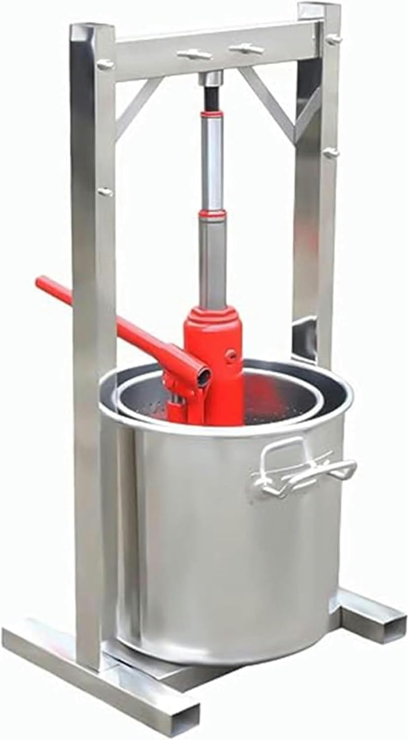 DARZYS Fruit Wine Press, Fruit Press, Press Fruit Press, Mobile Fruit Press, Corn Press with Hand Crank and Press Net, Wine Pressing