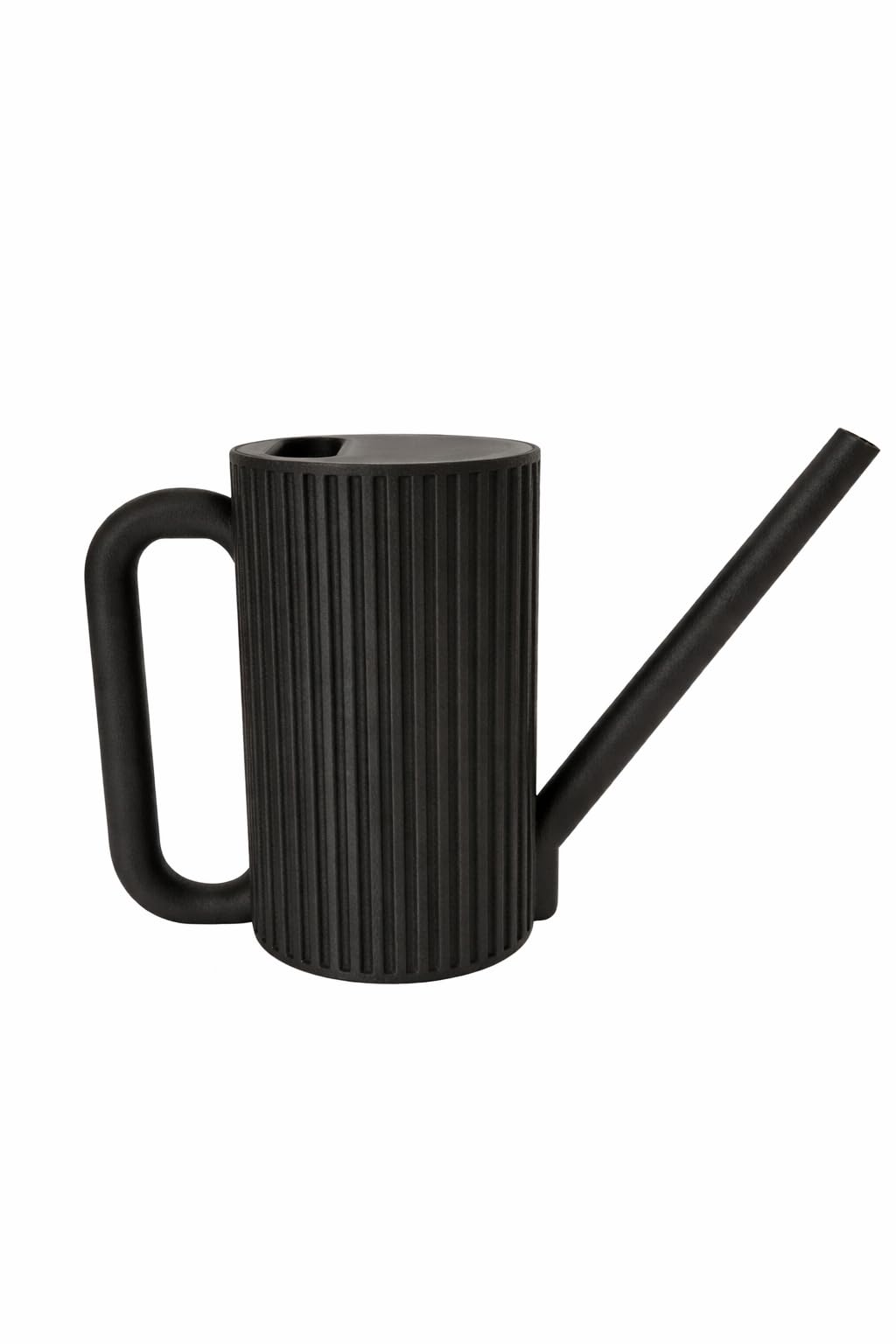 Modern Watering Can for Indoor Plants - Ribbed Minimalist Design with Long Precision Spout – Perfect for Houseplants, Succulents & Small Pots - 1L (Black) — image 1