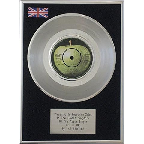 UK Music Awards The Beatles - 7" Platinum Disc Let It Be Cover