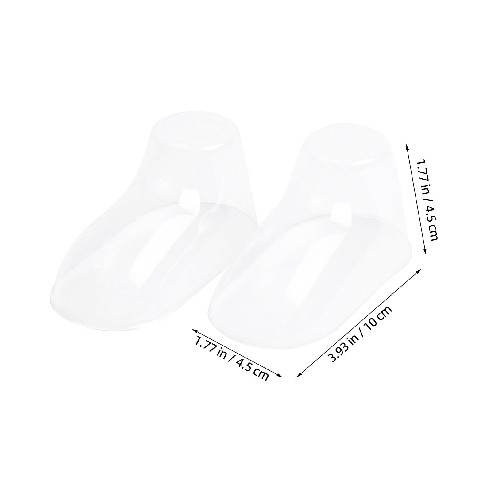 100 Stück Durchsichtige Pvc Babyfüße Schuhspanner für Kleinkinderschuhe Stabile Präsentationsständer zum Verformenvermeiden für Babysocken und Schuhe