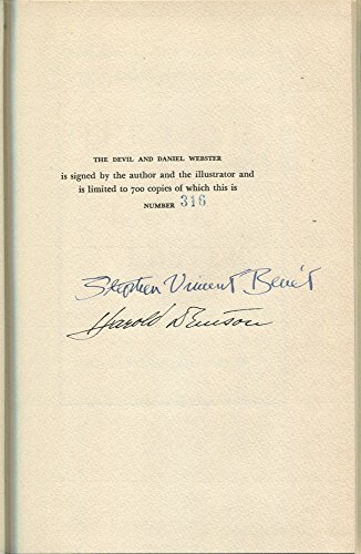 The Devil And Daniel Webster. Illustrated By Ha... B00085GP5Q Book Cover