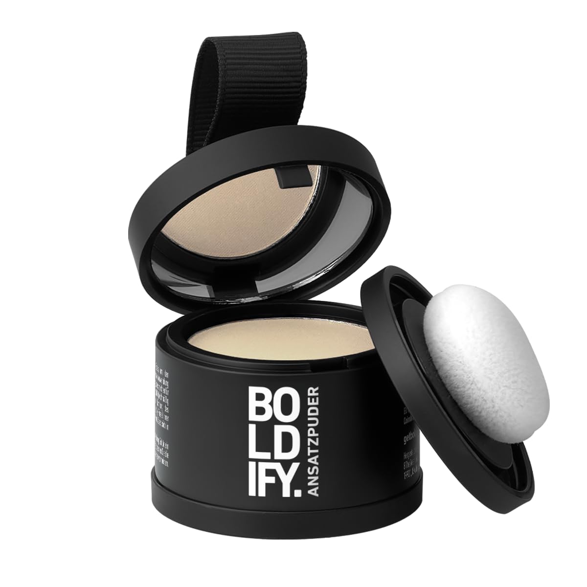BOLDIFY Ansatzpuder 4g - Haar Concealer zur Haarverdichtung für Frauen und Männer, Grauabdeckung für 24h, wasserfestes Haar Make-up zum Ansatz kaschieren (Hellblond)