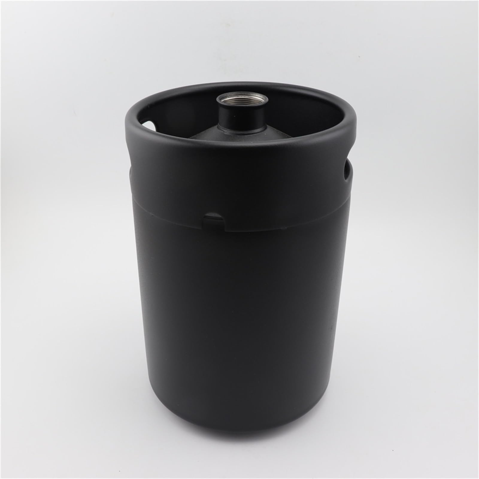 bierbrauset 2L/3.6L/5L Bierfass Minifässer Mattschwarz Homebrew Craft Beer Growler mit Deckel Heimbrausystem(3.6L)