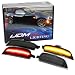 iJDMTOY Smoked Lens Amber/Red Full LED Side Marker Light Kit Compatible With 2016-up Mazda MX-5 Miata, Powered by Total 98-SMD LED, Replace OEM Sidemarker Lamps