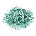 Onlyfire 10 pounds Fire Glass for Propane Fire Pit and Gas Fireplace, 1/4 Inch Reflective Firepit Glass Rocks for Fire Pit Table and Fire Bowl, High Luster Light Green