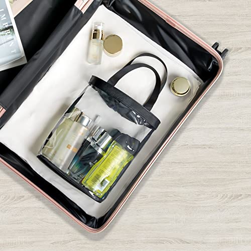 Clear Toiletry Bag, Tsa Approved Toiletry Bag For Traveling, Clear Makeup Bags, Travel Waterproof Cosmetic Bag For Women Men, Transparent Makeup Organizer, Carry On Airport Airline Compliant Bag #TOP4