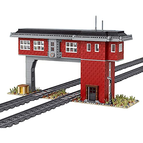 Technik Bausatz, Mould King 12009, 1809 Klemmbausteine Signalturm der Eisenbahn Custom Bausteine Kompatibel mit Lego Zug