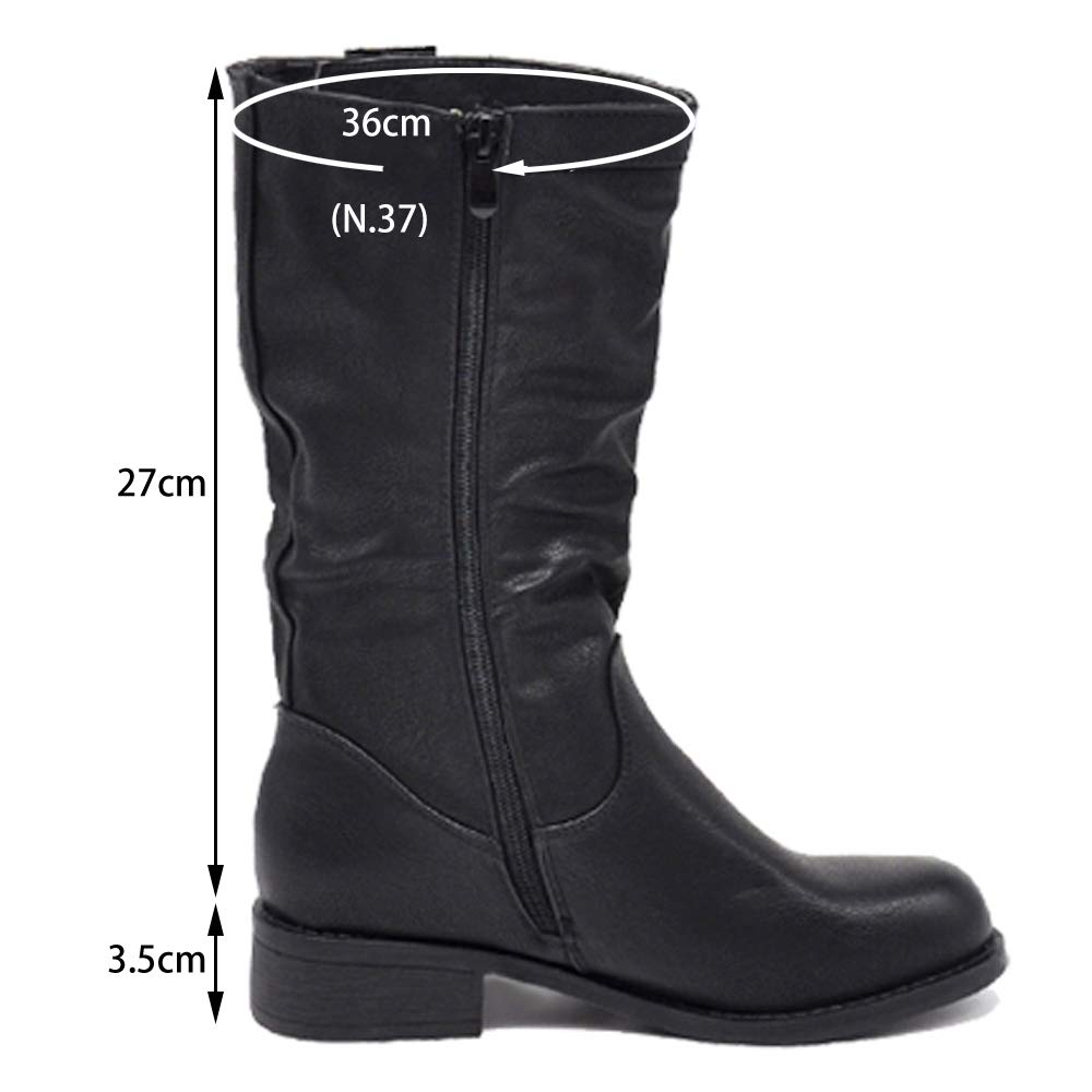 IF Fashion Bottes Bottines pour femme Biker motard 991