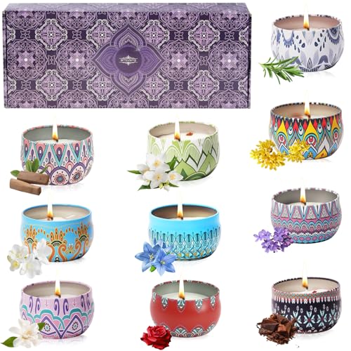 La mejor selección de Juegos de velas para comprar online. 44 Juego de 10 Velas Aromaticas Decorativas, Cera de Soja 100% Pura,Velas Perfumadas de Flores Secas,Regalo para día de la Madre,Navidad, Cumpleaños,San Valentín,Bueno para...
