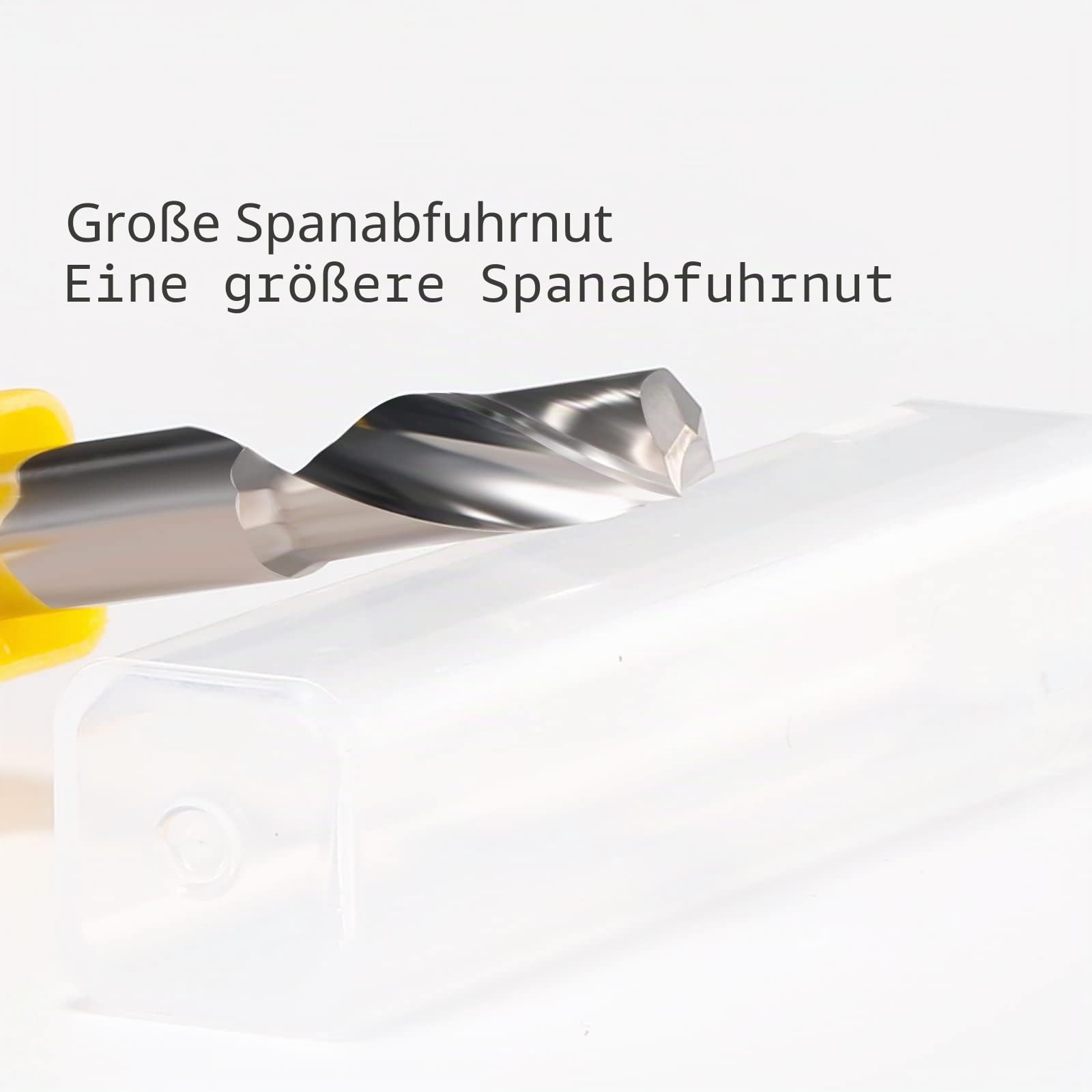 EU_HOZLY 3. 175 x 12 mm Einzelnut-Fräsfräser für Aluminium, CNC-Werkzeuge, Vollkarbid, 5 Stück