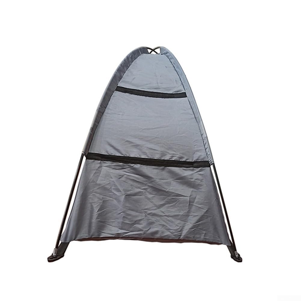 Zoegneer Armario de almacenamiento para comedor al aire libre, zapatero, tienda de campaña con almacenamiento plegable de 9 rejillas para caravanas (gris)