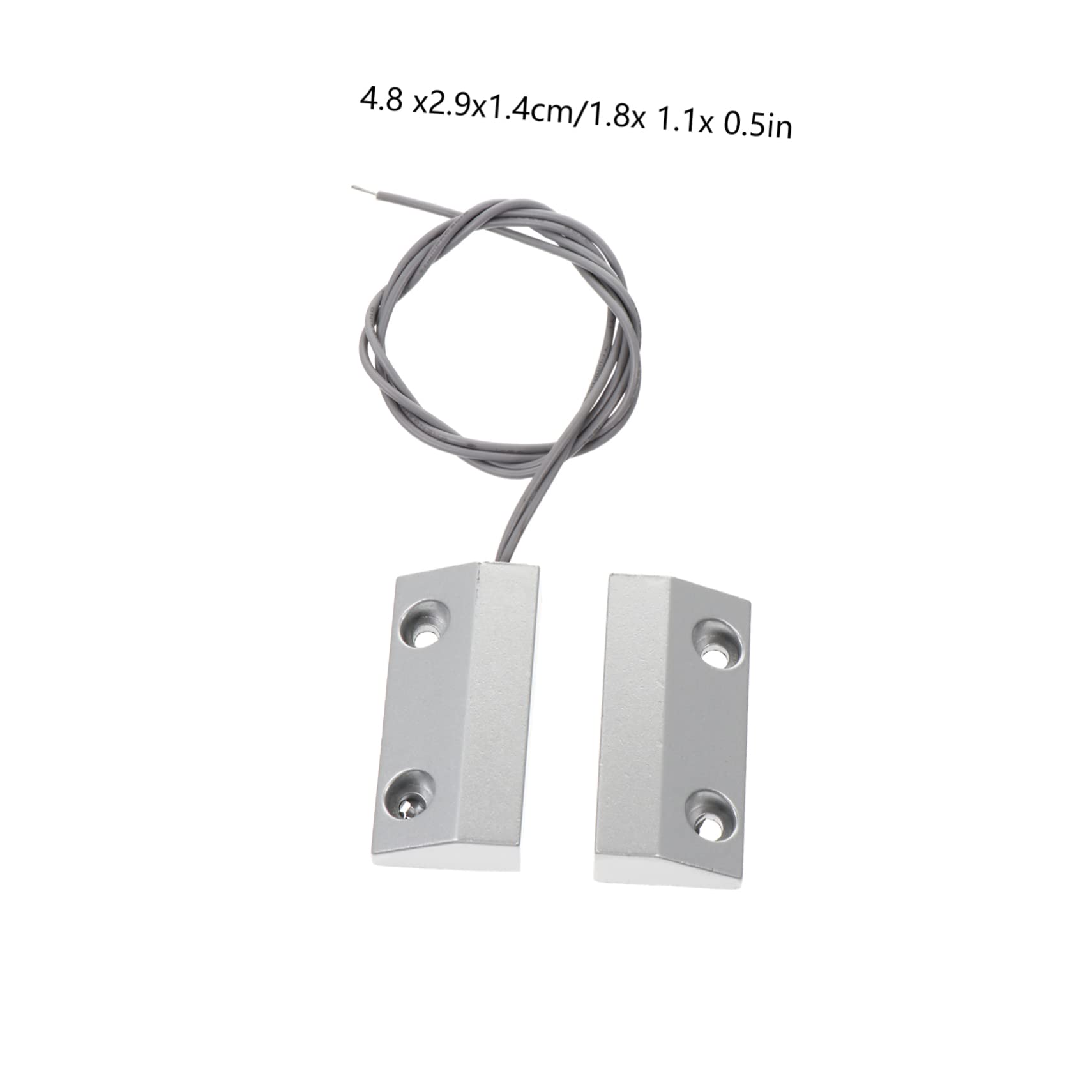 jojofuny 3ensembles Détecteur De Porte Magnétique Zinc Alliage Alarme pour Fenêtres Et Portes Système De Sécurité pour Garage Et Entrepôts
