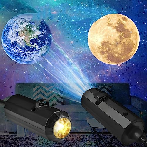 Image of Projector Light Kids Adults Gifts USB Powered Room Decor Car Projection Lamp|Home & Garden | Lamps, Lighting & Ceiling Fans | Night Lights|1 Piece Projection Lamp with 2 Lens