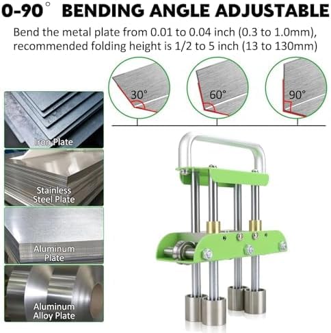 Doblador de metal con rodillo de borde para solucionar pliegues defectuosos en techos 3