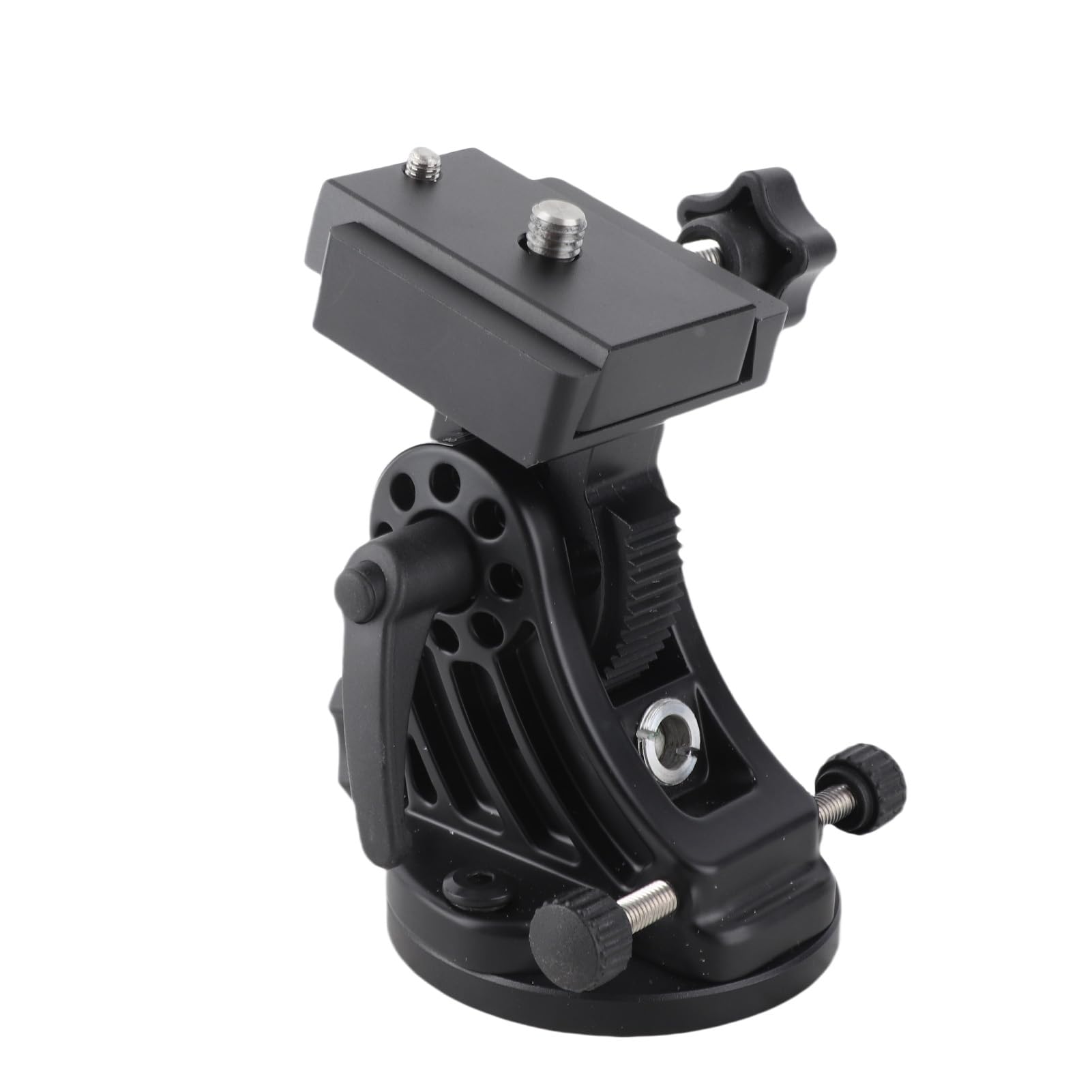 Dpofirs Asiento de Latitud del Telescopio, Aleación de Aluminio de Ajuste de Latitud con Perillas Duales, Soporte de de Cuña Ecuatorial para Accesorios del Telescopio Astronómico