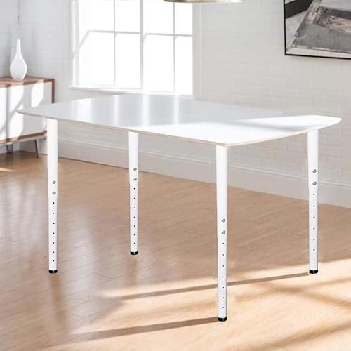 Jahof Verstelbare tafelpoten 55-90 cm, metalen bureaupoten Ø42/38mm, meubelpootset voor doe-het-zelf bureaus, thuis, kantoor - Afbeelding 6