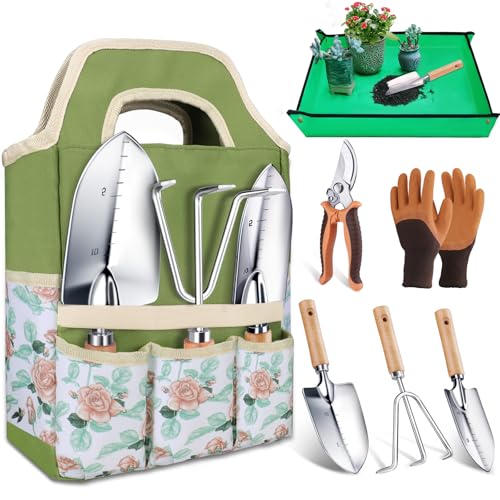 Kynup Gardening Tools, Garden Tools Set-7 Piece, Gardening Kit with