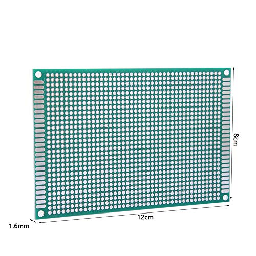VIFERR Double Sided PCB Board 10 Pcs Universal Circuit Board PCB Prototyping Printed Circuit Boards Plated Kit for DIY Soldering Electronic Projects 8x12cm - Image 2