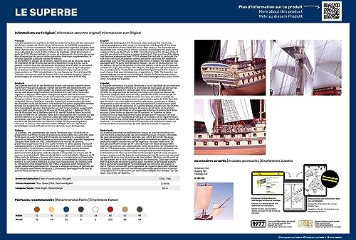 Maquette bateau Le Superbe Heller Joustra kit de modélisme naval complet - 4