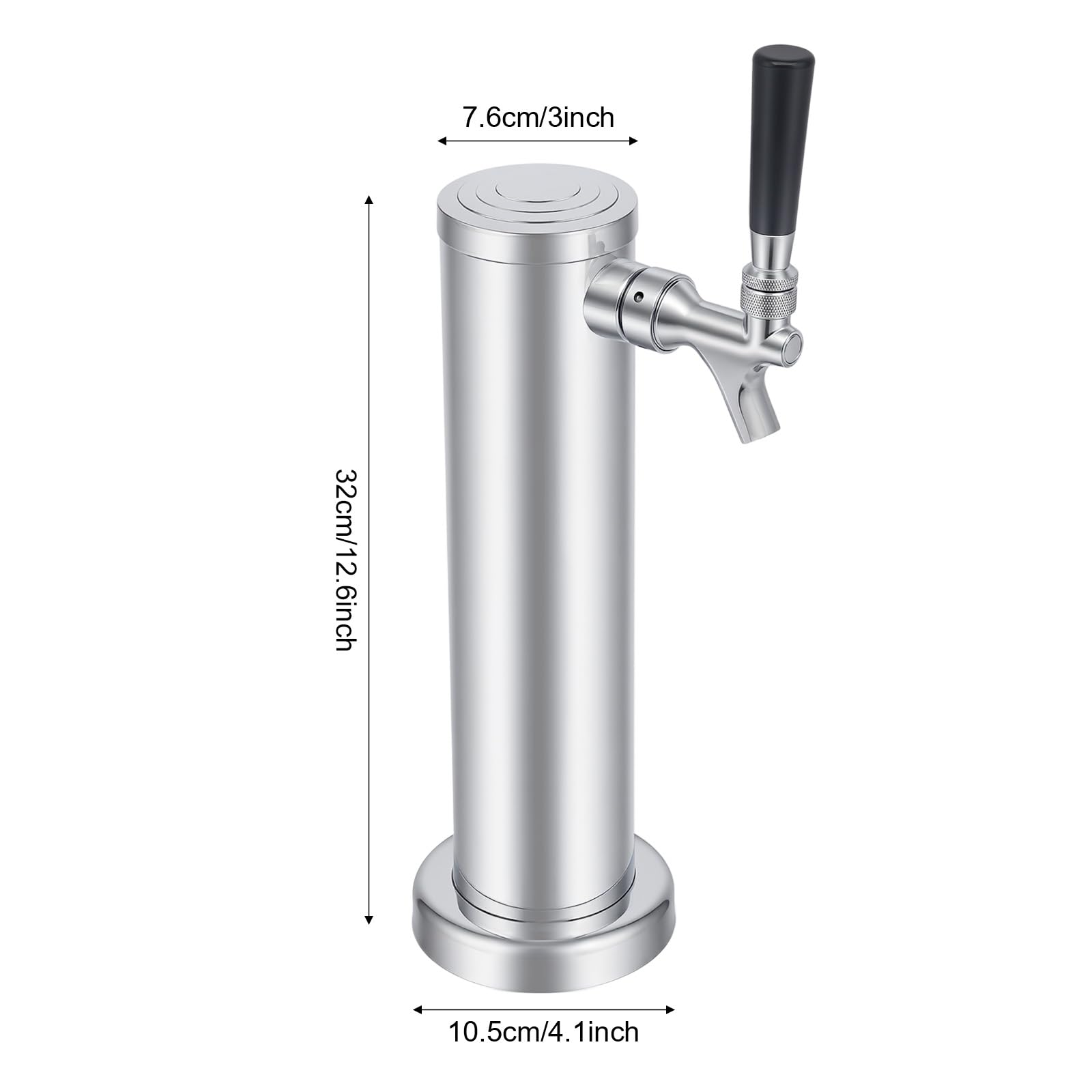 Tour de bière, colonne de bière, distributeur de boissons, en acier inoxydable, robinet de bière, tour de bière, pompe professionnelle pour bière, jus, lait, café, maison, bar, restaurant, fête