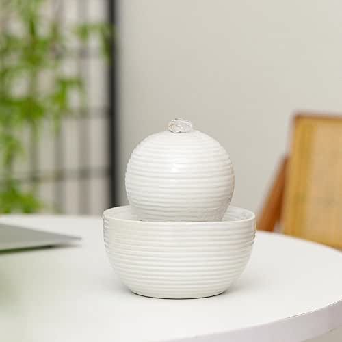 Ceramic Tabletop Desktop mini Fountain Water Feature Water Fall Indoor