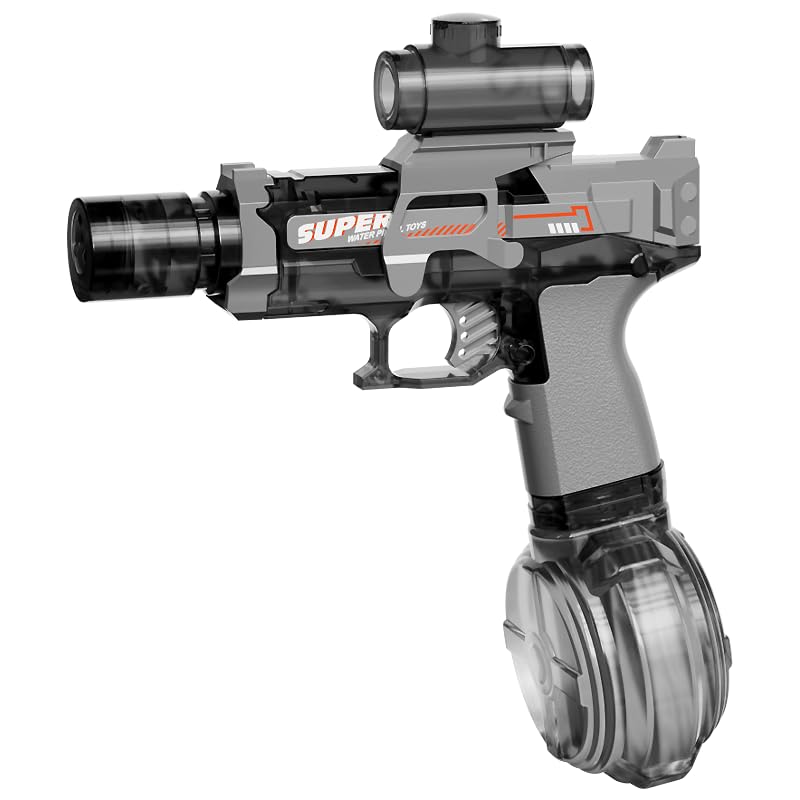Electric Water Gun Toy, High-Volume Rapid-Stream Soaker with Scope, Giant Tank for Pool Parties, Kids & Adults