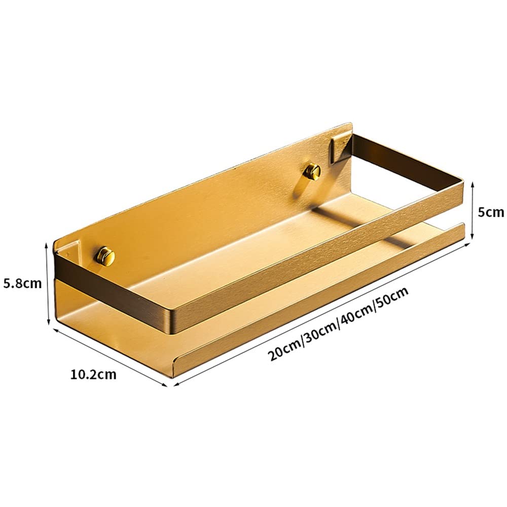 Estantes Flotantes Carrito De Ducha Estante De Baño 20-50 Cm Estantes De Esquina De Baño Modernos En Oro Negro Mate Estante De Pared De Cocina Ducha Baño Estante De Almacenamiento De Champú (Negro 20