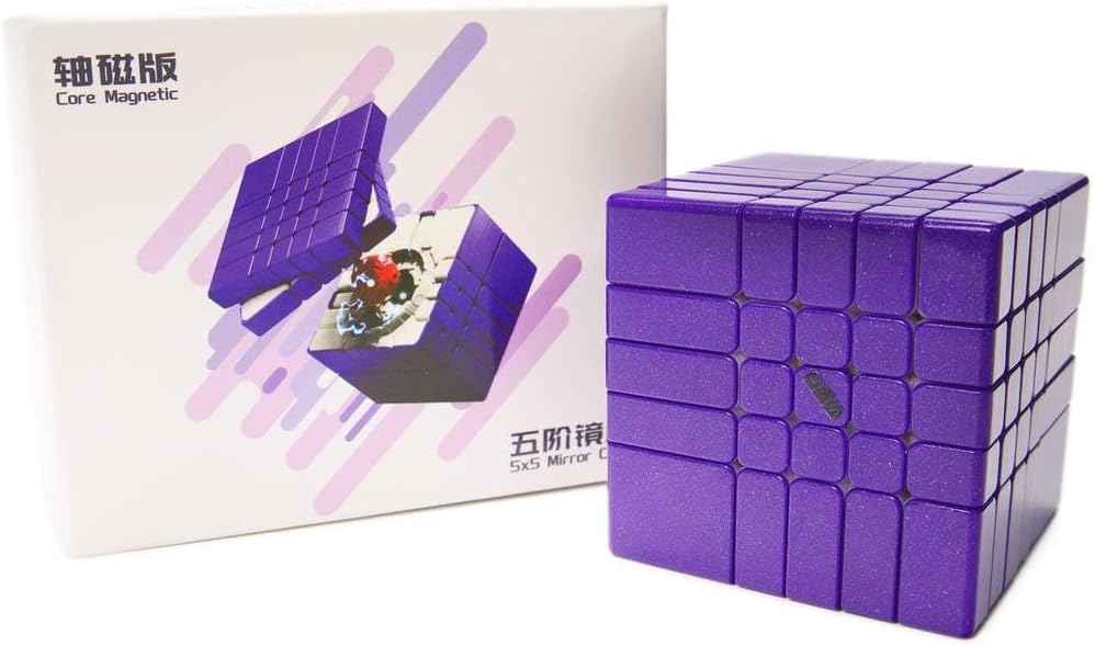 Cuberspeed diansheng 5x5 Mirror Speed Cube M Purple Magnetic Puzzle Toy Puzzle
