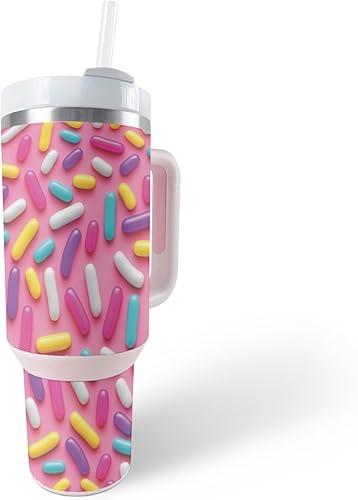 Miniatura 4 de MightySkins Skin - Vaso de vinilo compatible con Stanley The Quencher H2.0 FlowState de 40 onzas  Salpicaduras  Funda protectora de vinilo duradera