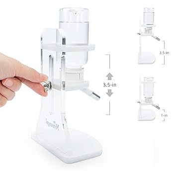 Rubor Hamster Water Bottle With Stand Small Animal Water