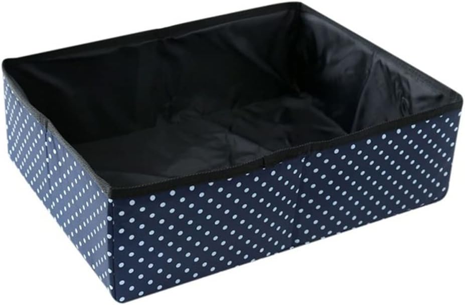 Foldable Cats Litter Box Outdoor Dog Toilet Tray Folding Cats Litter Bedpan Portable Travel Pet Cleaning Accessories (Color : A Size : 40X30X13cm) (A 40X30X13cm)