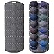 Tkxjry Cap Halterung Wand, Baseball Kappen Halterung, Doppelte Reihe Hut Organizer, 14 Taschen Kappenhalter, Aufbewahrung für Baseballmützen, Zur Aufbewahrung von Baseballkappen (130 x 43 cm/grau)
