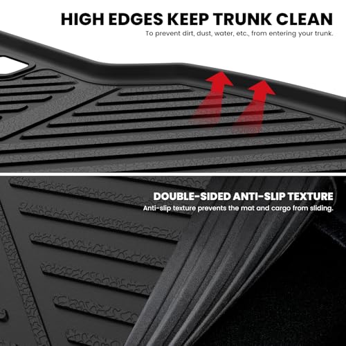 Image of LASFIT Cargo Mats for Land Cruiser LC250 2024-2027 with Backrest Mat | Not LC150 or LC300, Rear Cargo Area, Seatback Protection, All Weather TPE, Custom Laser Fit, Easy to Wash