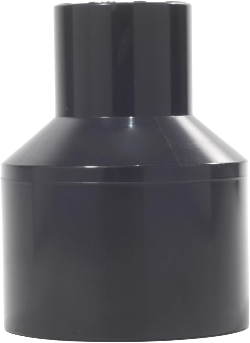 1 Pack Gray PVC Reducing Coupling Bushing 1-1/4 to 1/2 Inch, High-Flow PVC Reducer Pipe Fitting (Socket x Socket, SCH80)