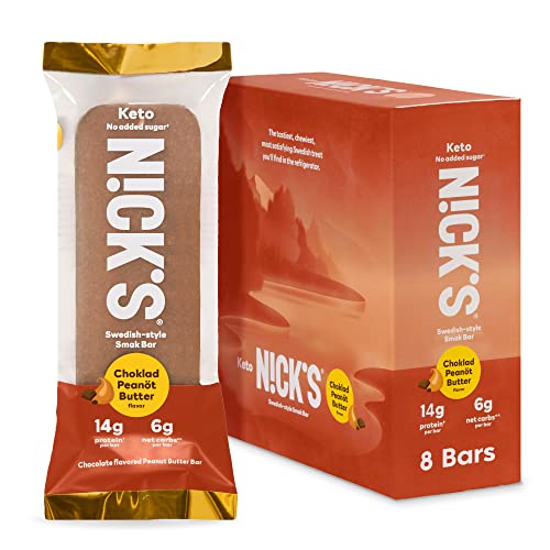 Nick's Smak Barra de Proteína Chocolate Cacahuate 8 un miniatura 1