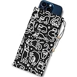 CHEMUSE EMF Shield Sleeve for Cell Phone Reduce Signal Anti-EMP Pouch Against Radiation, EMF, 5G, RFID Blocking 4x8 Inch Cats Phone Sleeve Bags