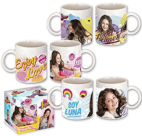 Kids Euroswan Tazza, stampa Soy Luna, Porcellana, Multicolore, 15 x 10 x 5 cm